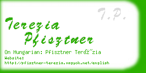 terezia pfisztner business card